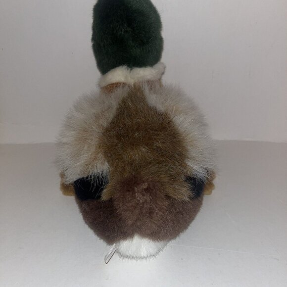 Mallard Duck Plush Soft Classics Green Brown Cream Fussy Wings Approx 10" tall - Picture 5 of 13